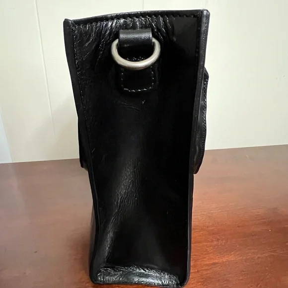 Patricia Nash Zancona Tote black leather studded EUC - Picture 5 of 12